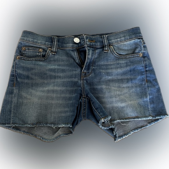 J Crew Indigo Denim Shorts - Picture 2 of 3